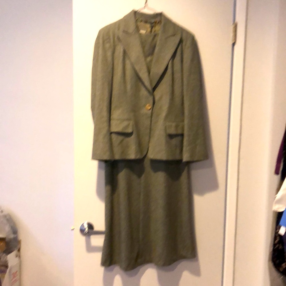 Agnona designer, made in Italy for Bergdorf Goodman, wool dress and jacket.